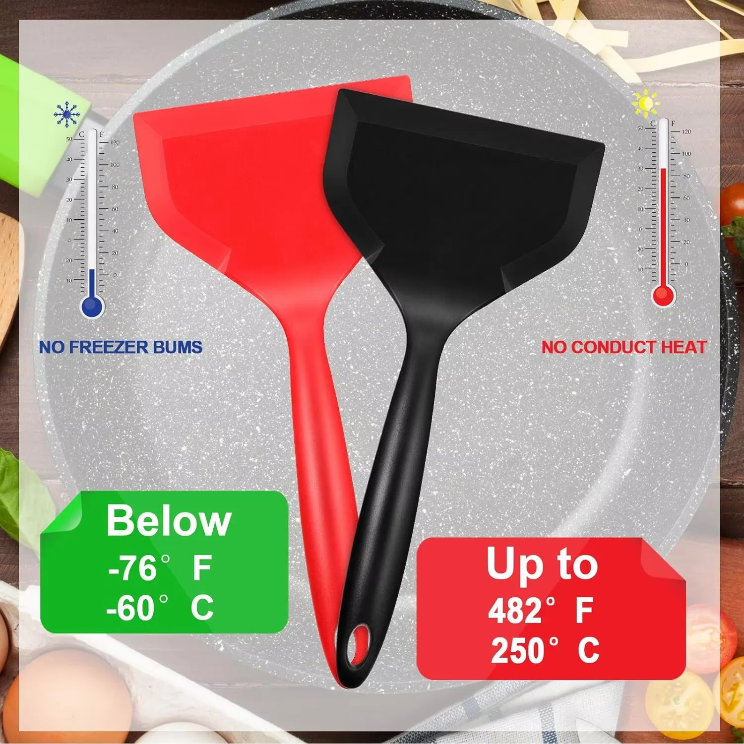 Antihaft-Pfannenspatel, Siliko – Okonomiyaki Spatula Bewertung und Preis